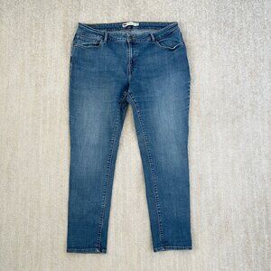 Levi’s Mid Rise Stretch Blue Skinny Jeans 18W